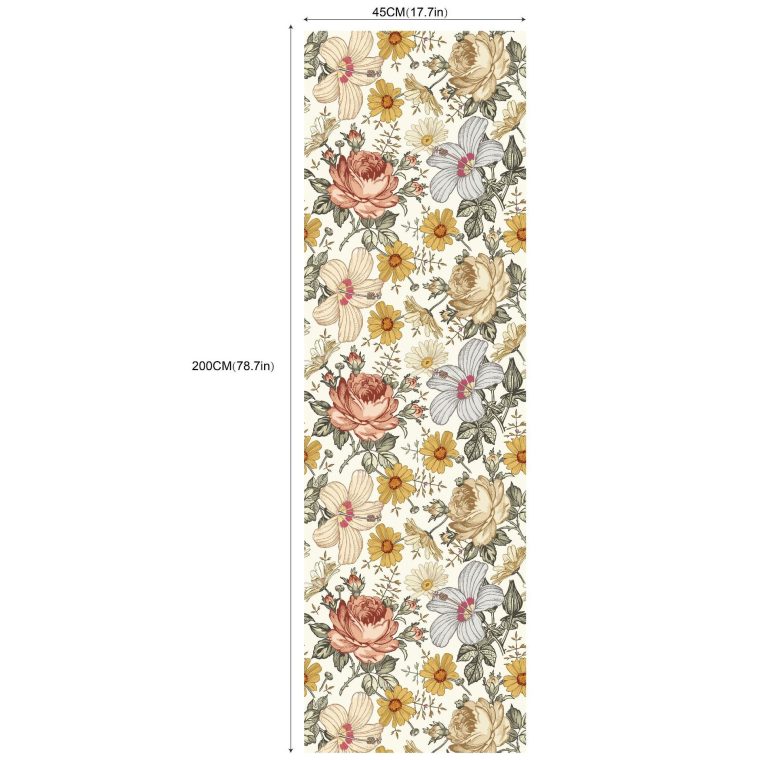 Retro Floral Wallpaper Self-adhesive Bohemian - Image 6