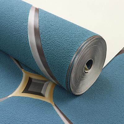 Gray diamond-studded deerskin velvet thickened wallpaper - Image 6