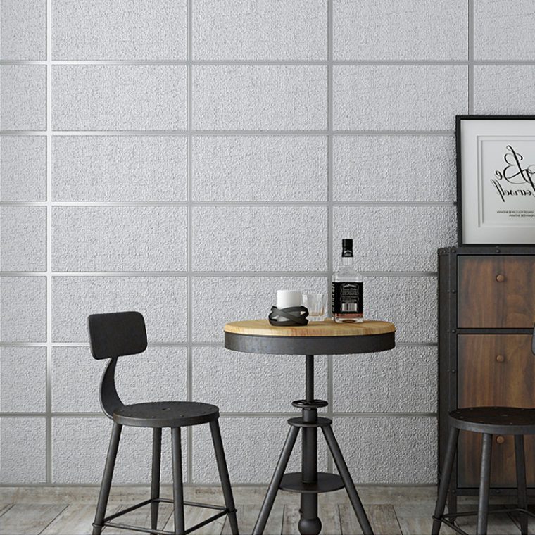 High-quality 3D wall wallpaper with a striking visual effect, enhancing a modern living room’s décor with a unique, textured appearance.