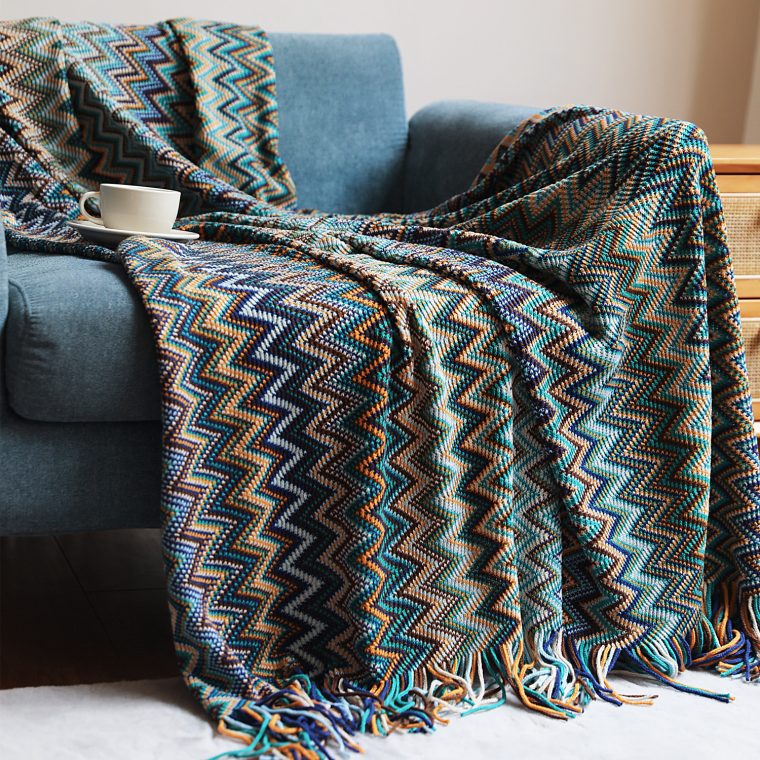 Authentic Cotton Mexican Blanket - Image 4
