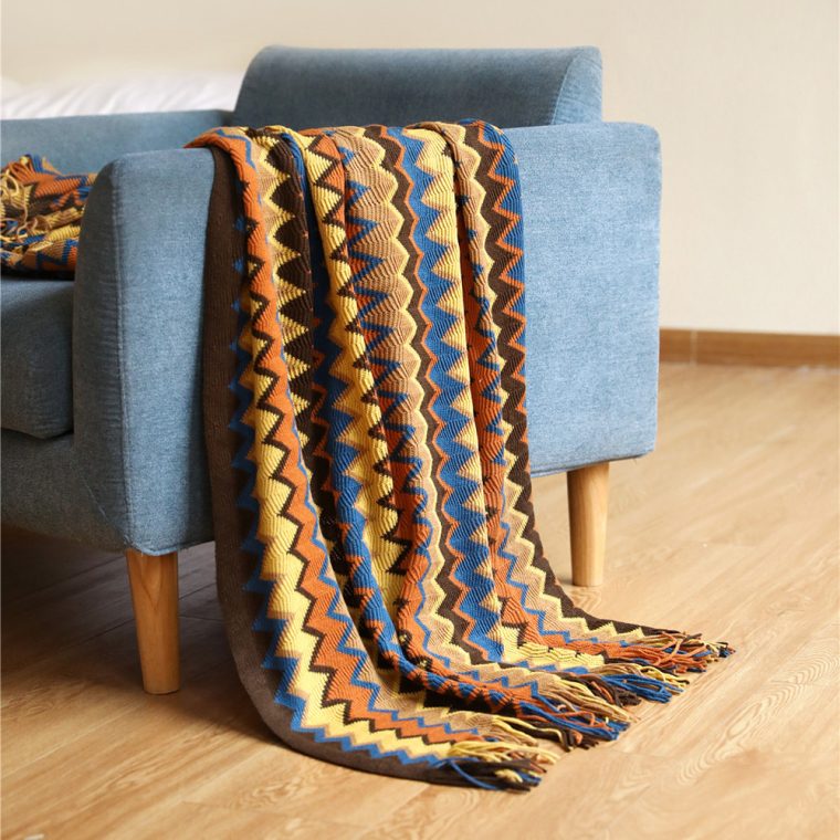 Authentic Cotton Mexican Blanket - Image 5