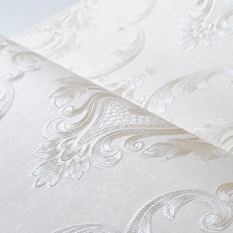 White Textured Wallpaper - Image 3
