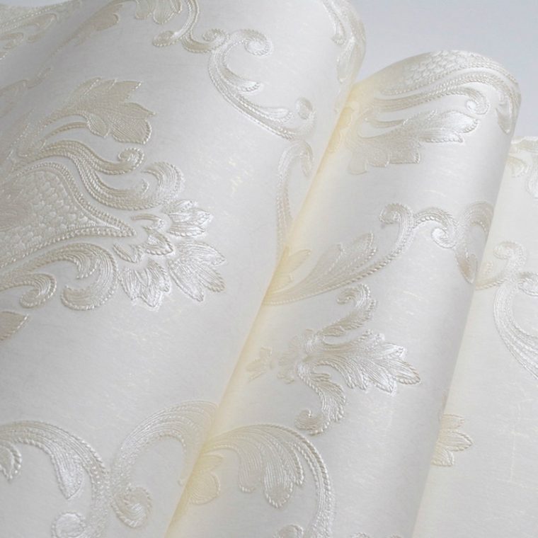 White Textured Wallpaper - Image 4