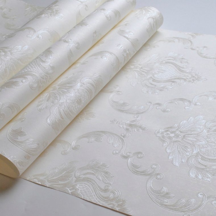 White Textured Wallpaper - Image 5