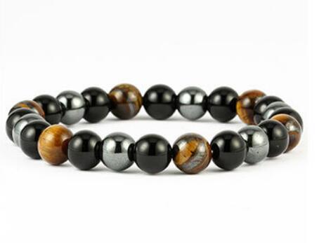 Hand string natural stone bracelet 10mm jewelry - Image 2