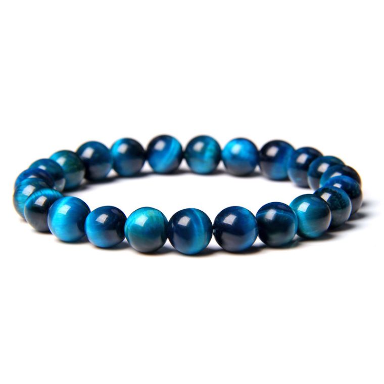 Blue Tiger Stone Handmade Bracelets | Elegant Jewelry - Image 3