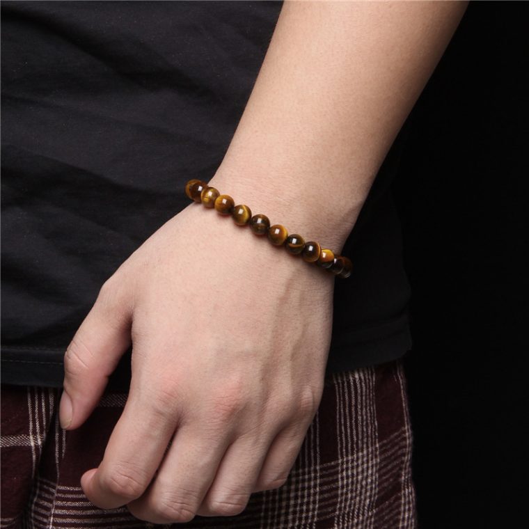 Blue Tiger Stone Handmade Bracelets | Elegant Jewelry - Image 4