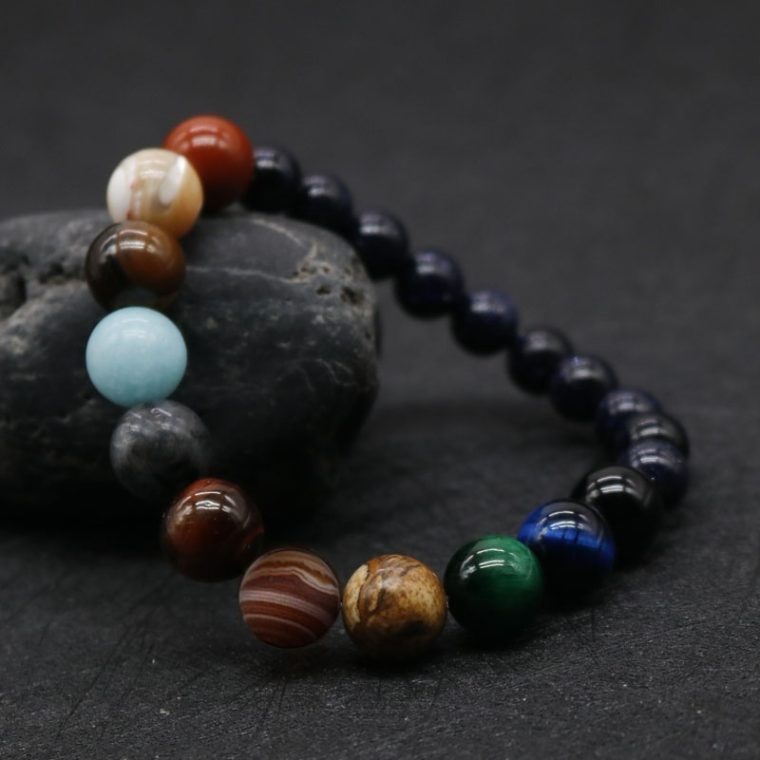 Natural Stone Cosmic Yoga Chakra Solar Bracelet, Jewelry Handmade - Image 4