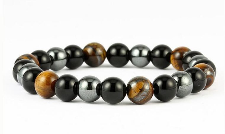Hand string natural stone bracelet 10mm jewelry - Image 3
