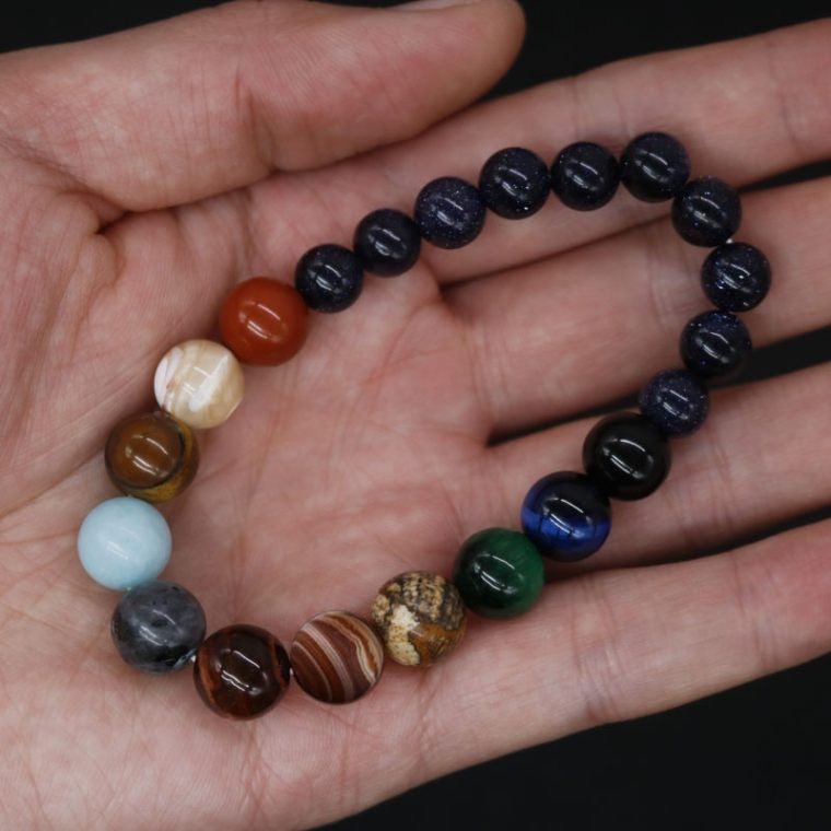 Natural Stone Cosmic Yoga Chakra Solar Bracelet, Jewelry Handmade - Image 2
