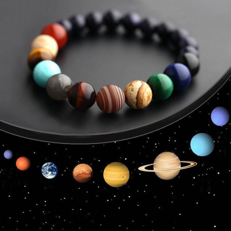 Natural Stone Cosmic Yoga Chakra Solar Bracelet, Jewelry Handmade - Image 5