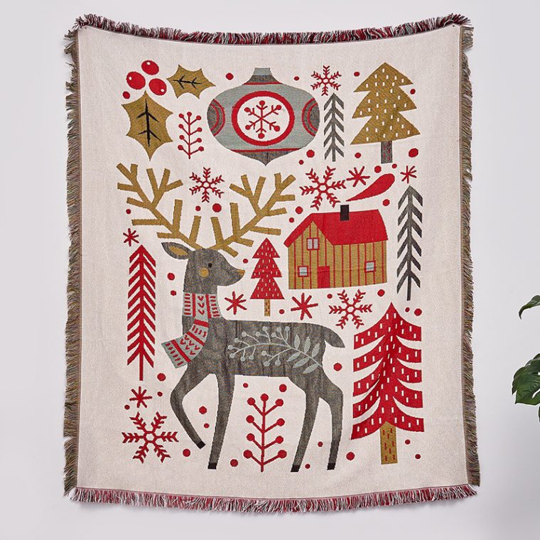 A perfect gift for loved ones who enjoy holiday traditions. This Christmas blanket combines style and practicality, making it a cherished addition to any home.