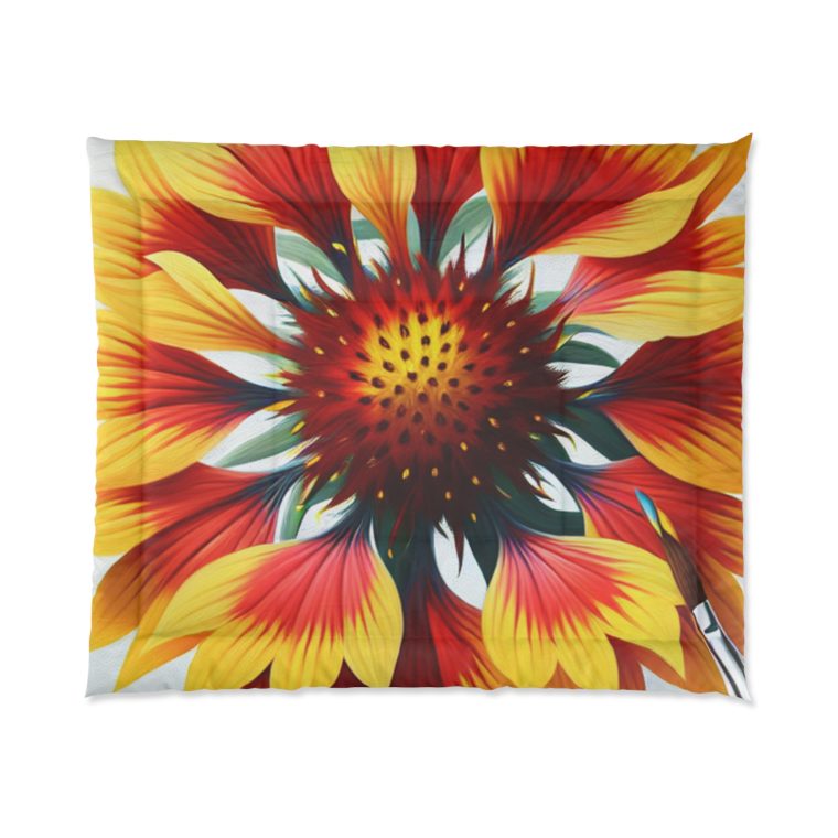 Comforter blanket flower gaillardia - Image 5