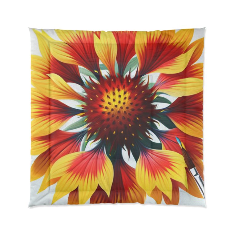 Comforter blanket flower gaillardia - Image 3