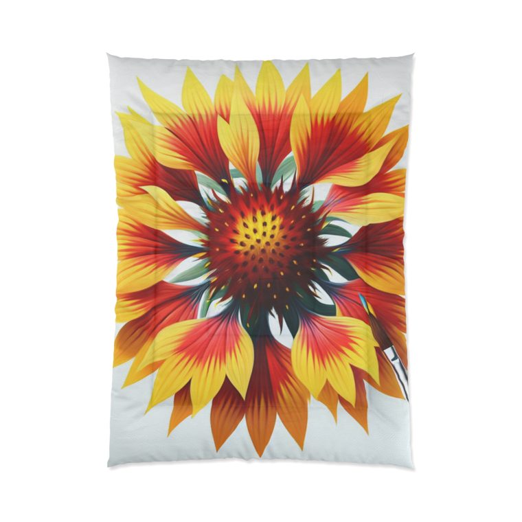 Comforter blanket flower gaillardia - Image 2