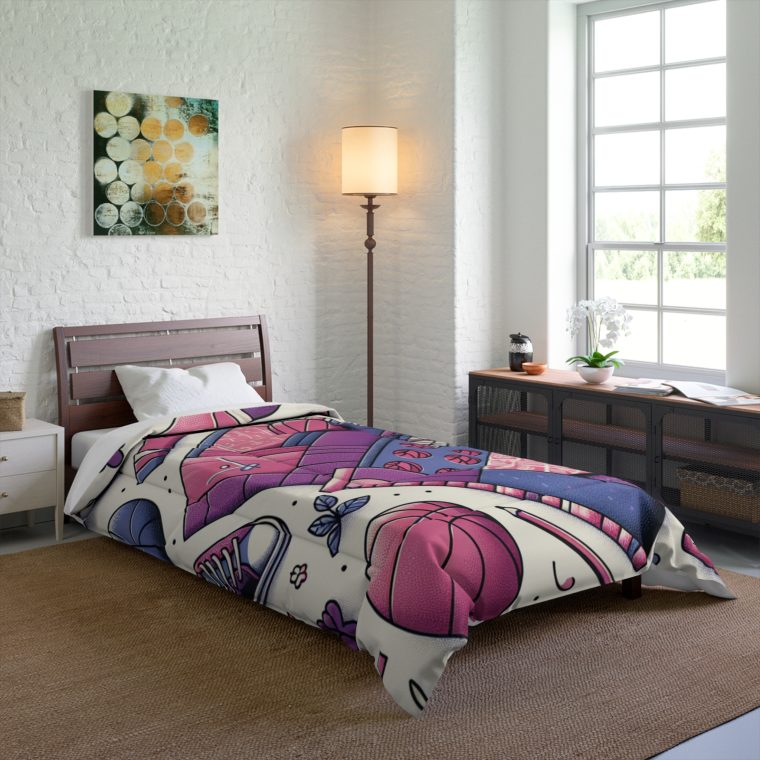 Comforter Basketball Blanket For Girls - Image 4