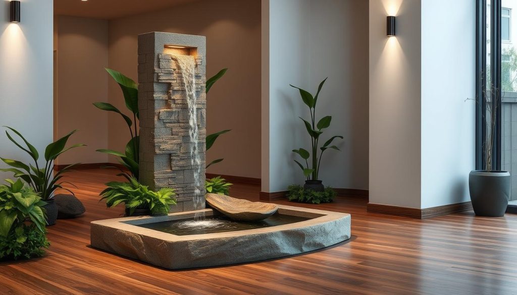 Indoor waterfall fountain