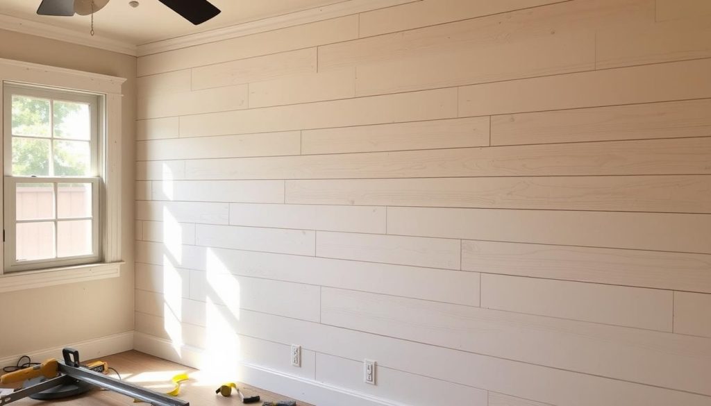 Shiplap installation