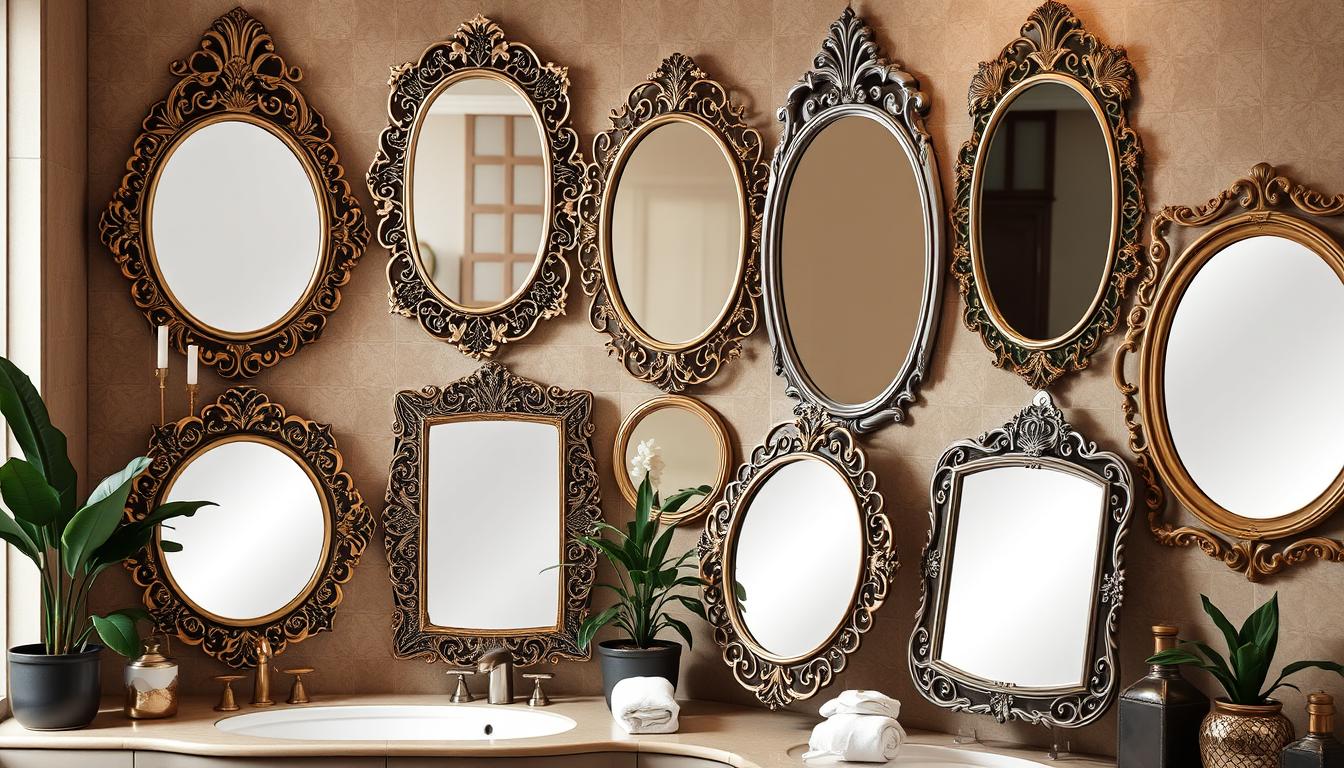 decorative bathroom mirrors