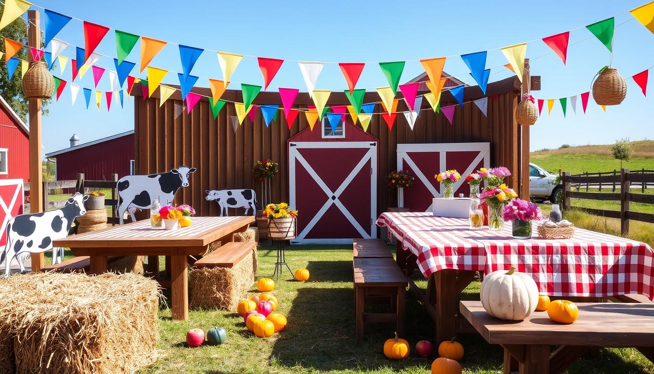 farm theme party decorations