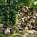 garden wall stone