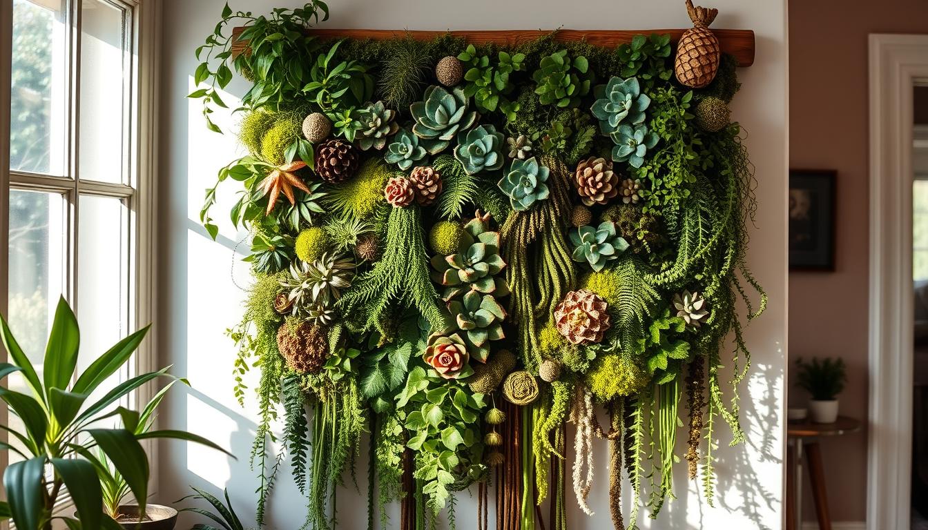 green wall hanging