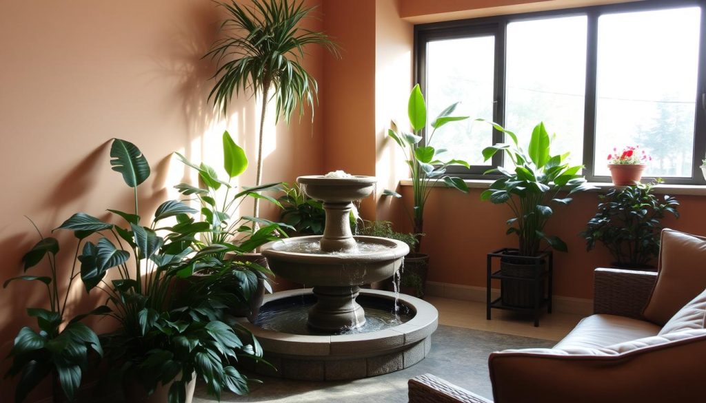 indoor fountain placement