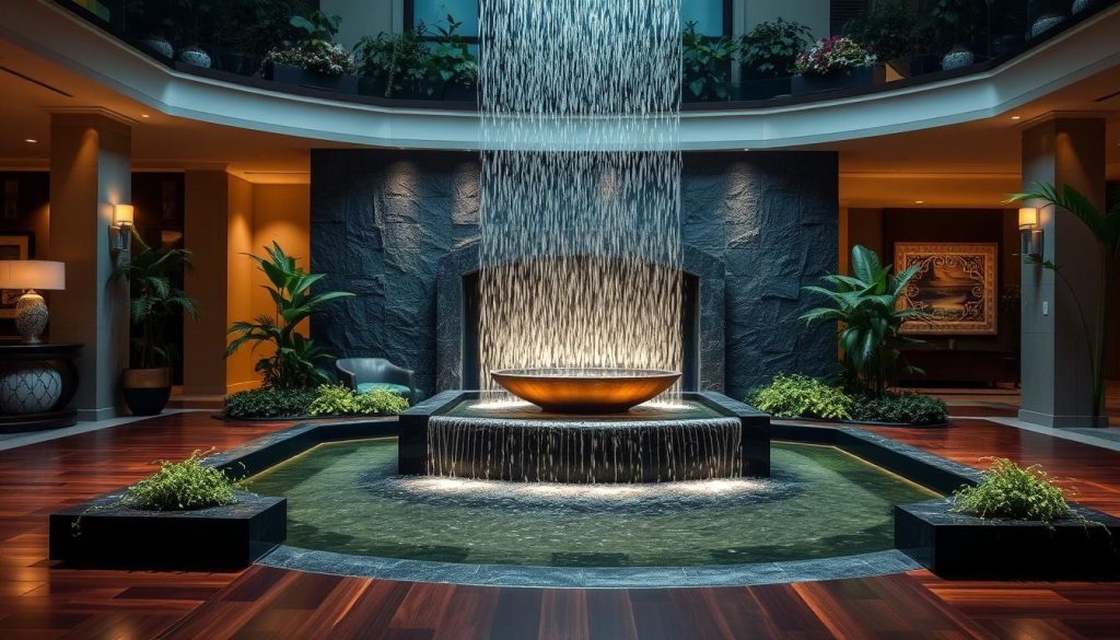 indoor waterfall