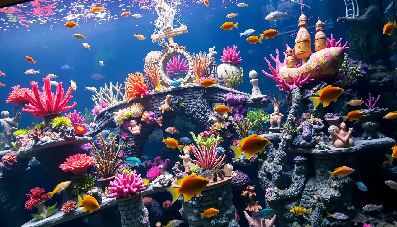 large aquarium decorations