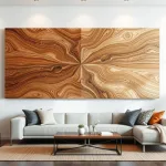 large modern wood wall art