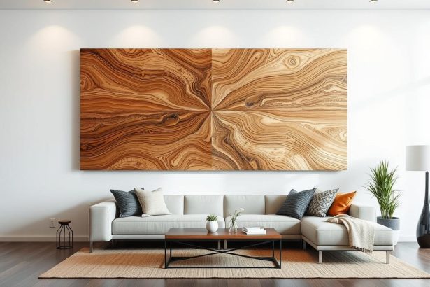 large modern wood wall art