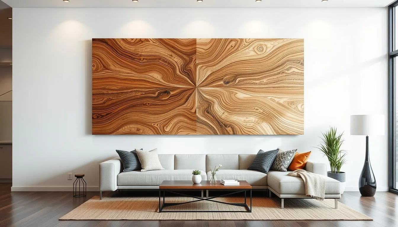 large modern wood wall art