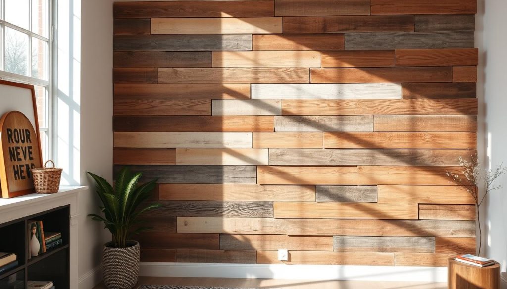 pallet wood accent wall