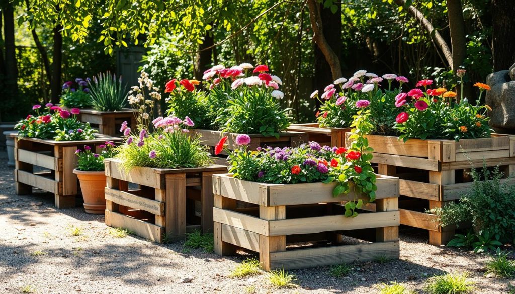 pallet wood planters