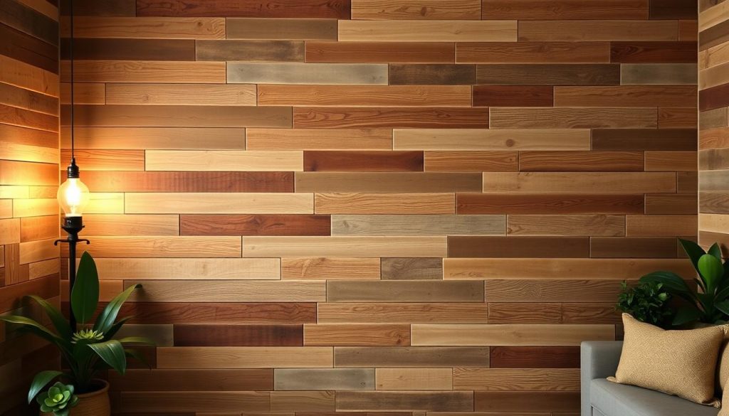 reclaimed wood wall