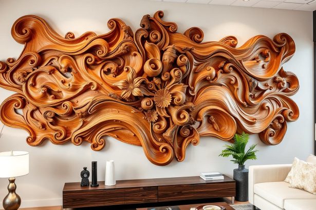 wood artwork for walls