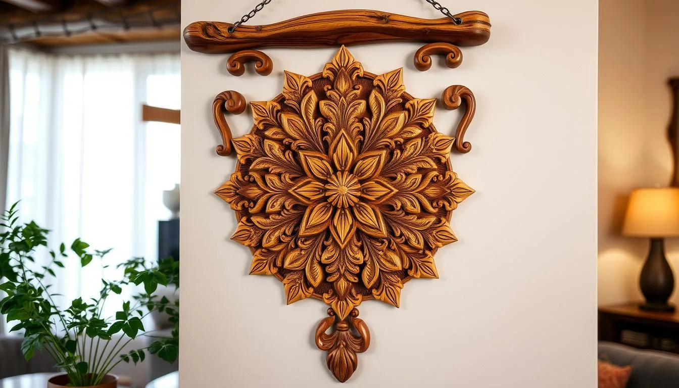 wooden wall hanging decor