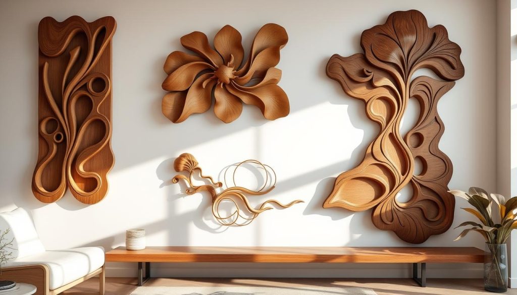 wooden wall sculptures