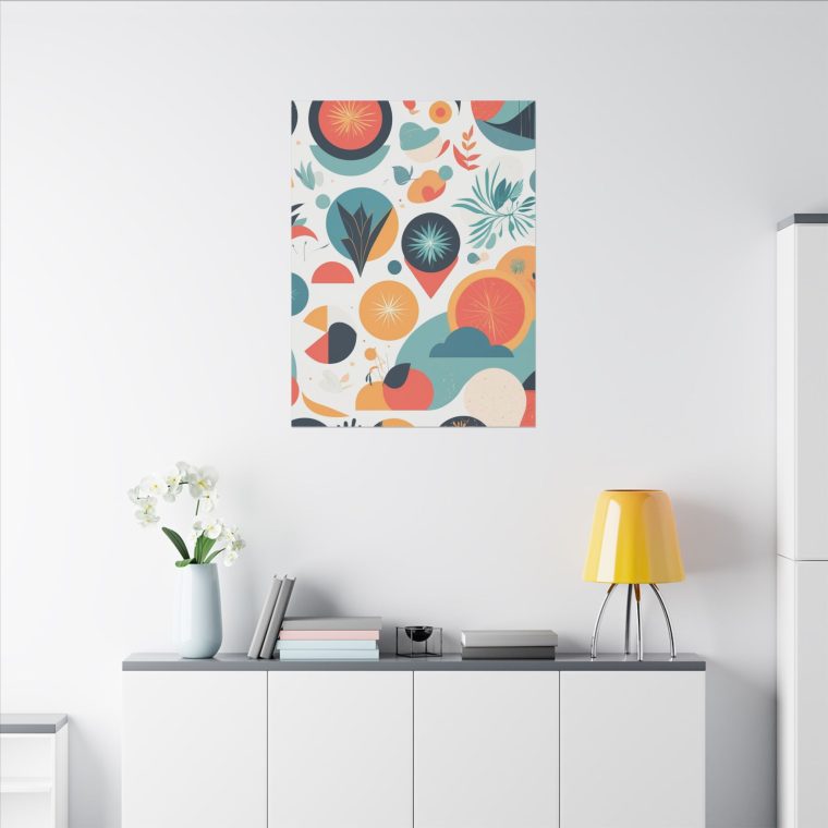 Geometric Nature Wall Art Modern Abstract Botanical Design - Image 16