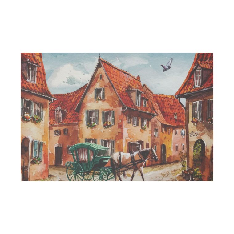 Tranquil German Village A Peaceful Watercolor Illustration - Image 13