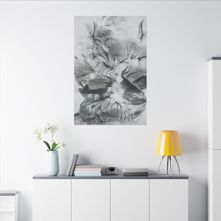 Elevated Elegance Top-View Grey Paint Wall Art - Image 12