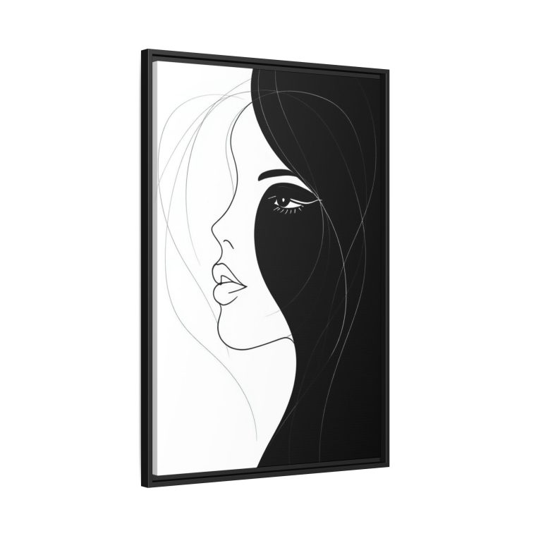 Contemporary Abstract Face Wall Art Unique Canvas Painting - Image 6