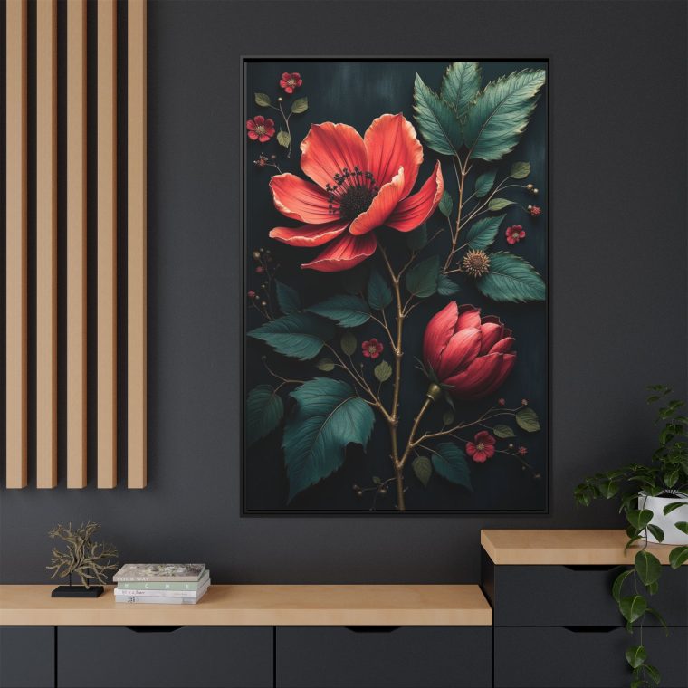 Obsidian Blooms Moody Wall Art Décor - Image 16