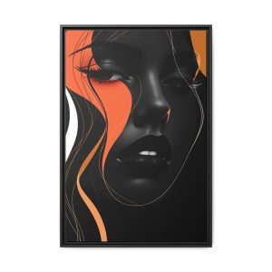 Colorful Abstract Face Art on Canvas Vibrant Wall Decoration