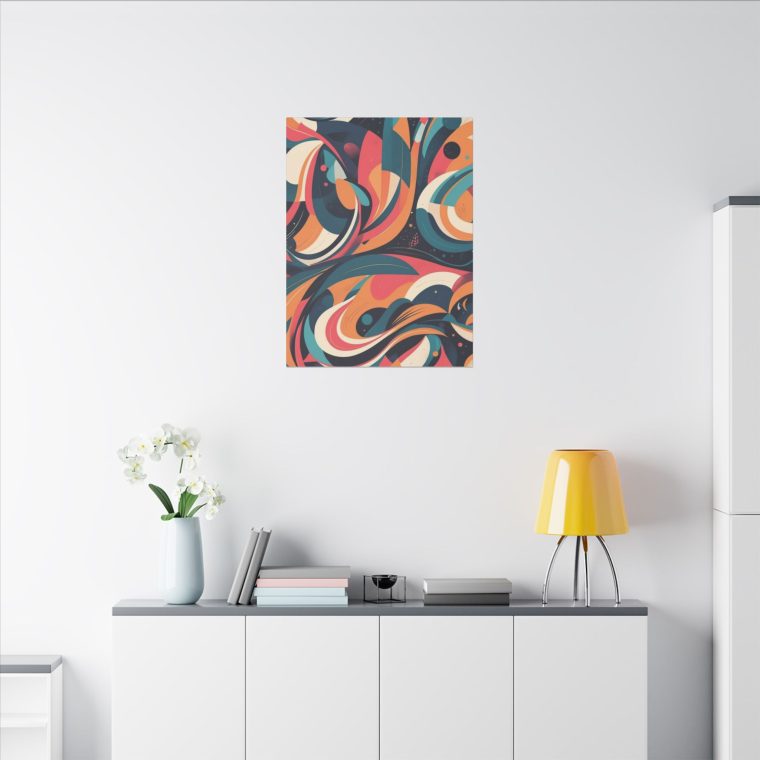 Dynamic Curves Modern Abstract Wall Art Pattern - Image 16