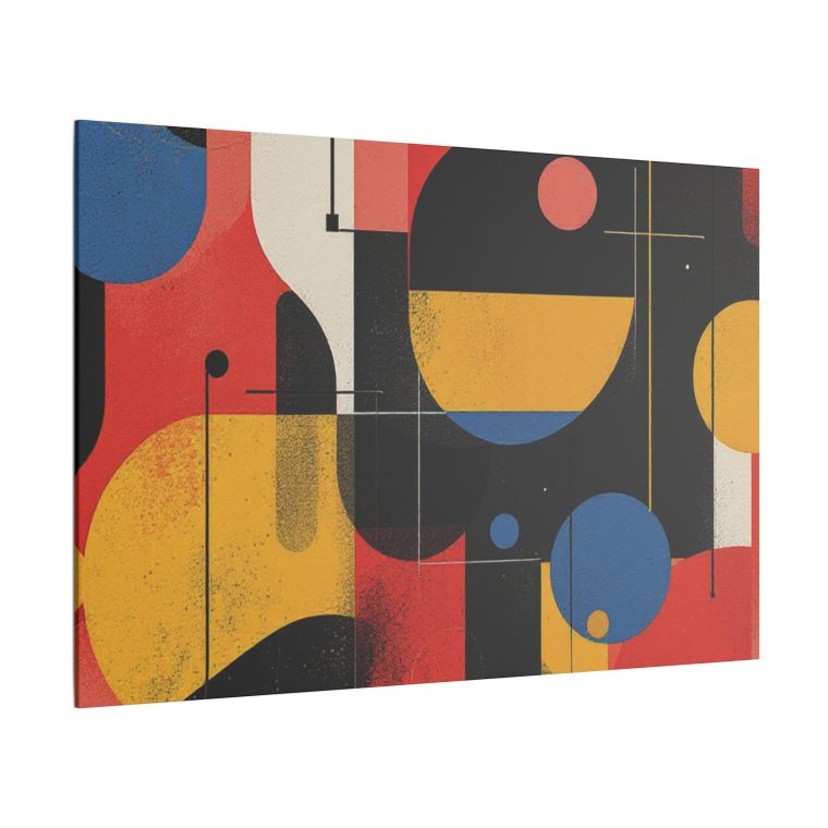 Dynamic Harmony Bold Shapes and Vibrant Colors