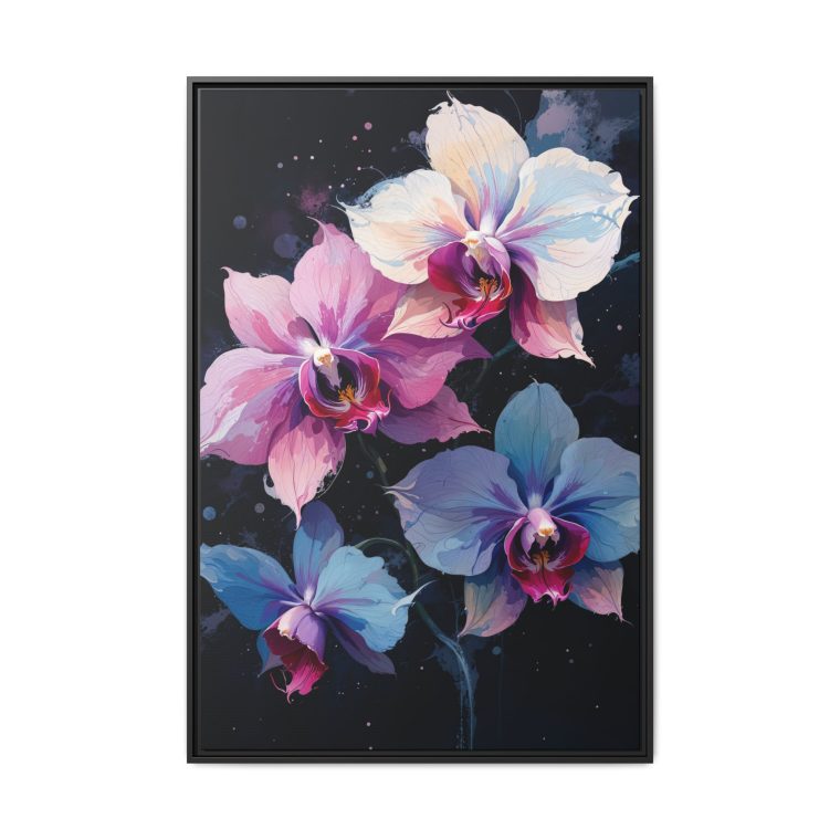 Ethereal Orchids Abstract Canvas Art of Love and Strength - Image 5