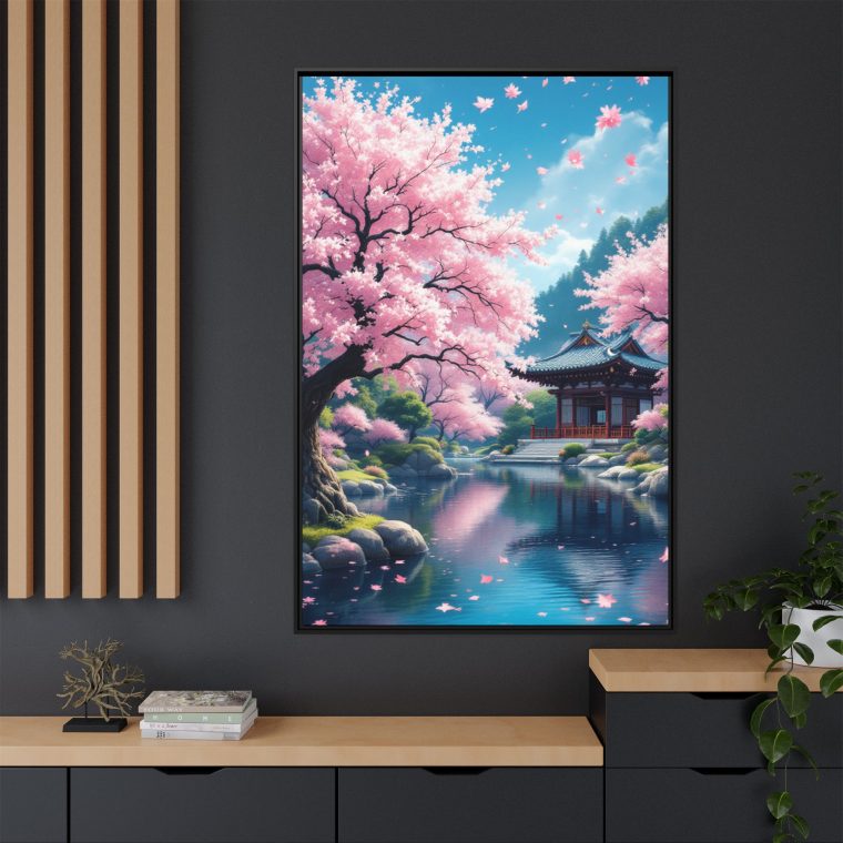 Traditional Japanese Temple Canvas Print Peaceful Home Decor - Image 16