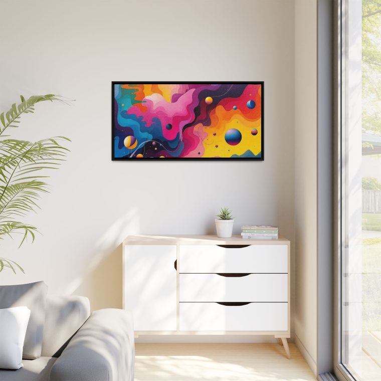Modern Abstract Paint Swirls Large Canvas Wall Art - Image 27