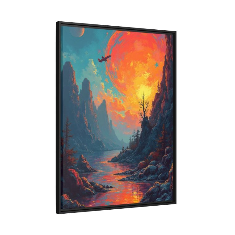 Mountain Horizon Abstract Canvas Print | Modern Landscape Wall Art - Image 14
